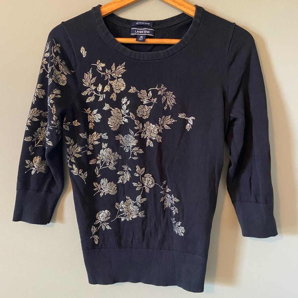 Lands' End Cotton sweater.
